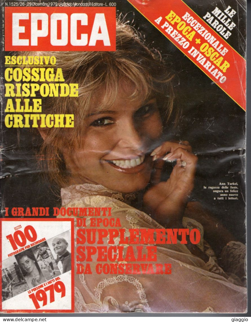 °°° RIVISTA EPOCA N° 1525/26 DEL 29 DICEMBRE 1979 °°° - Other & Unclassified