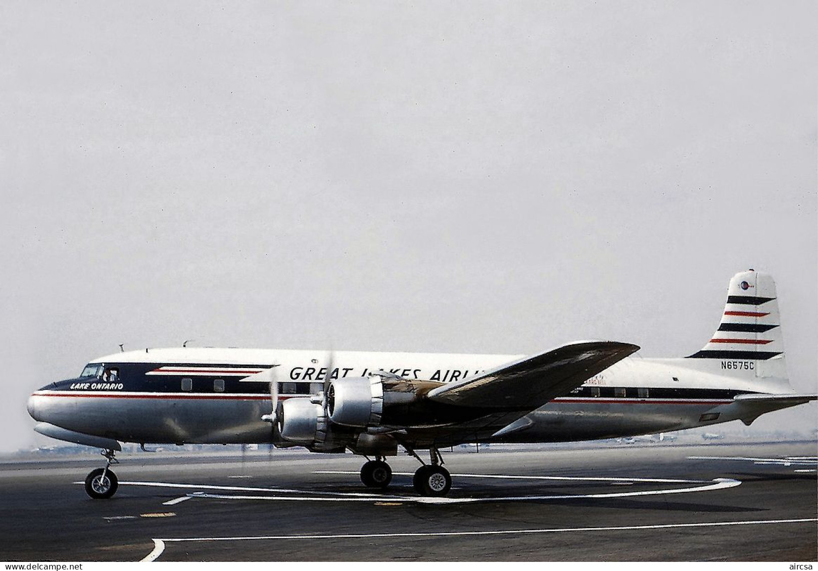 Aviation Postcard-WGA-1460 GREAT LAKES AIRLINES Douglas DC-6 - 1946-....: Modern Era