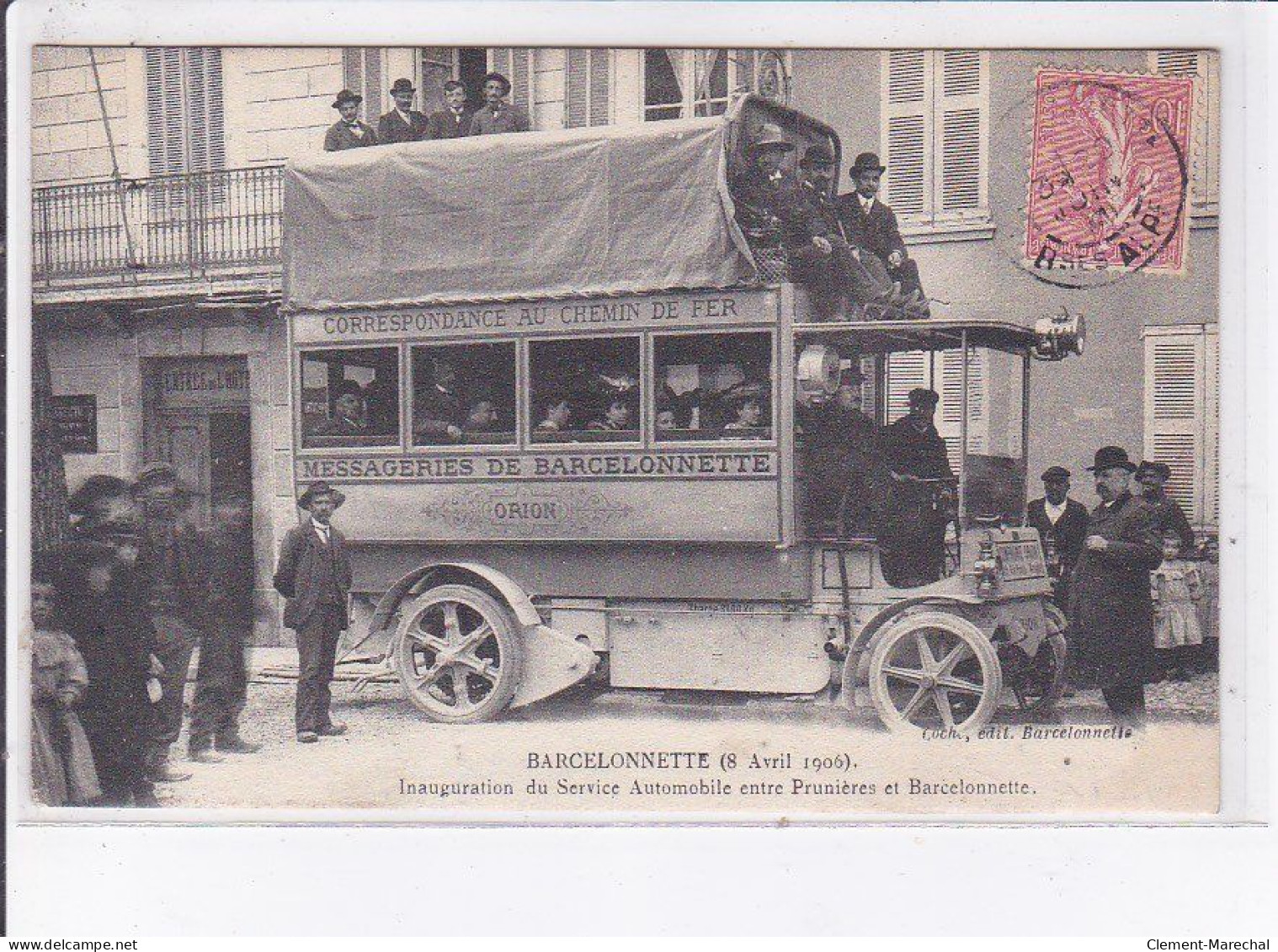 BARCELONNETTE: Inauguration Du Service Automobile Entre Prunières Et Barcelonnette - état - Barcelonnetta