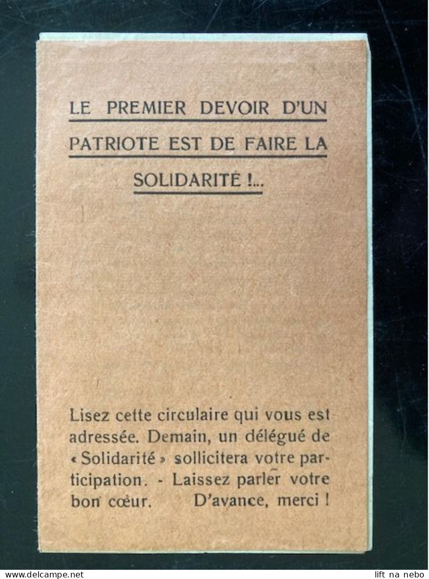 Tract Presse Clandestine Résistance Belge WWII WW2 'Le Premier Devoir D'un Patriote Est De Faire...' Brochure 8 Pages - Dokumente