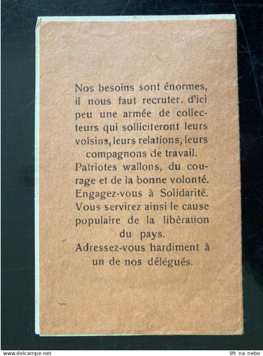 Tract Presse Clandestine Résistance Belge WWII WW2 'Le Premier Devoir D'un Patriote Est De Faire...' Brochure 8 Pages - Dokumente