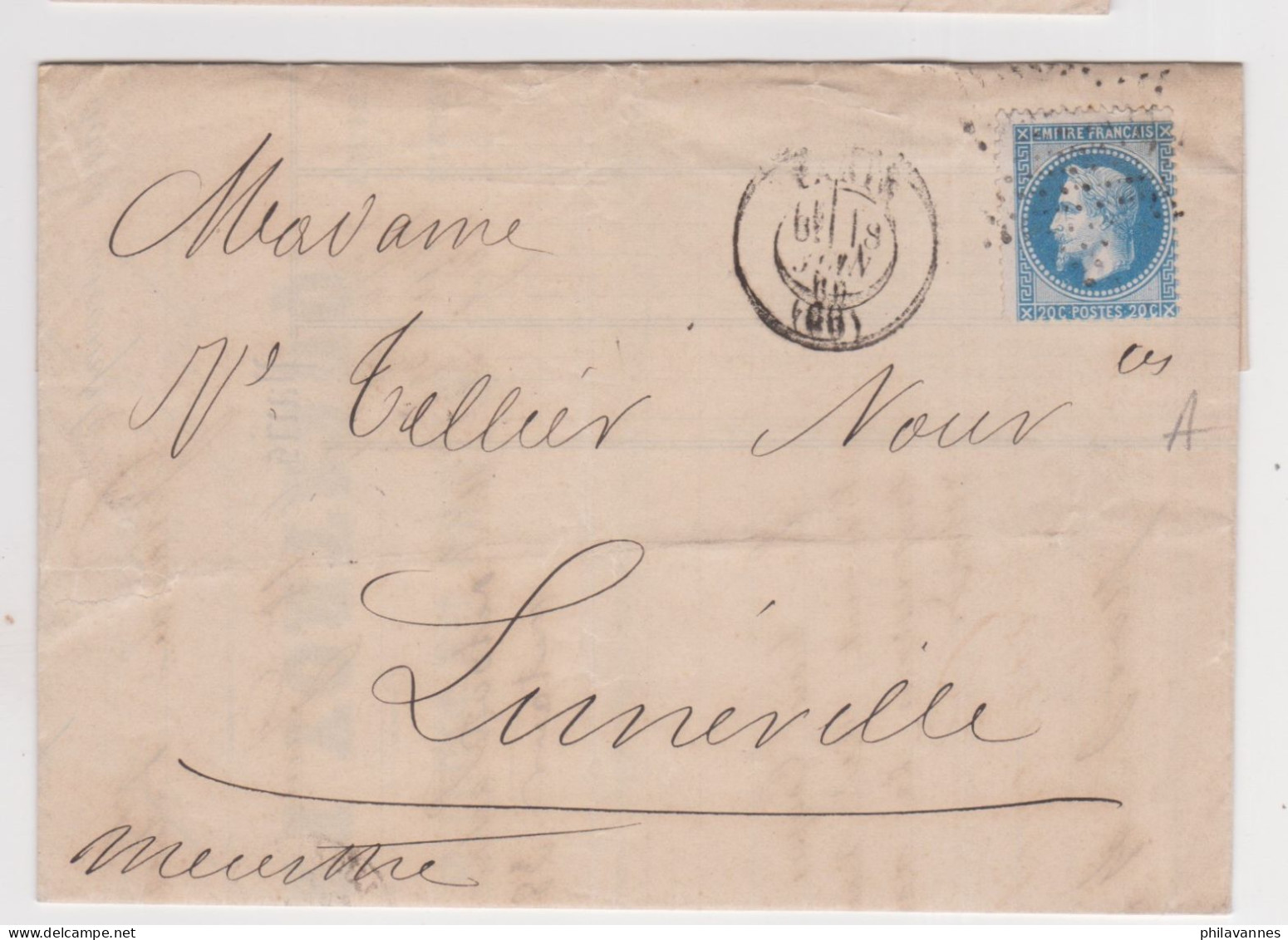 PARIS, 1869, étoile Muette Sur Napoléon N°29 ( SN24/86/7.3) - 1849-1876: Classic Period