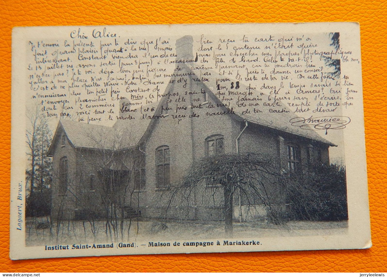 MARIAKERKE Bij GENT    -  Institut Saint Amand - Maison De Campagne à Mariakerke  -  1902 - Gent