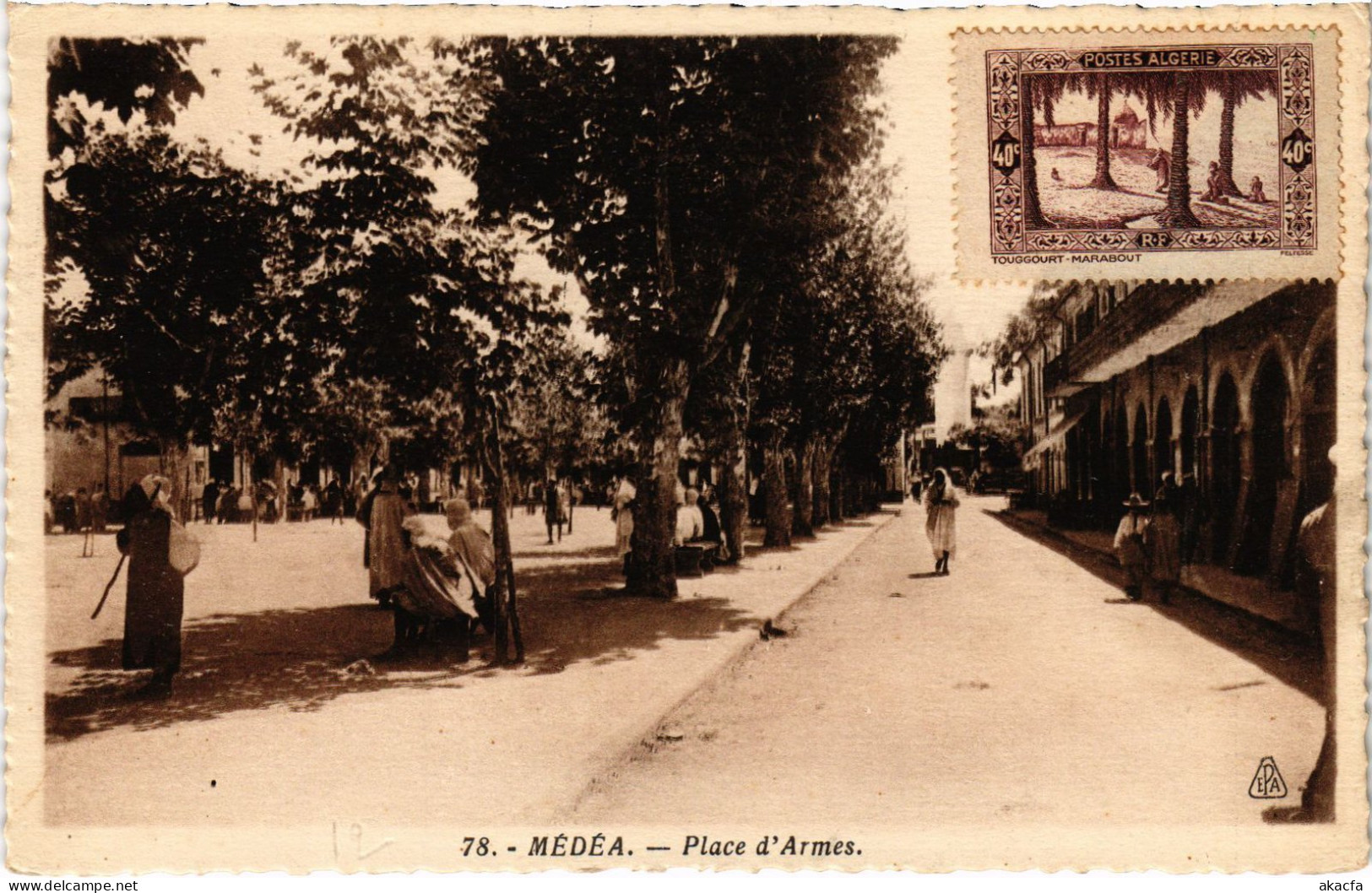 CPA AK MEDEA Place D'Armes ALGERIA (1388904) - Medea