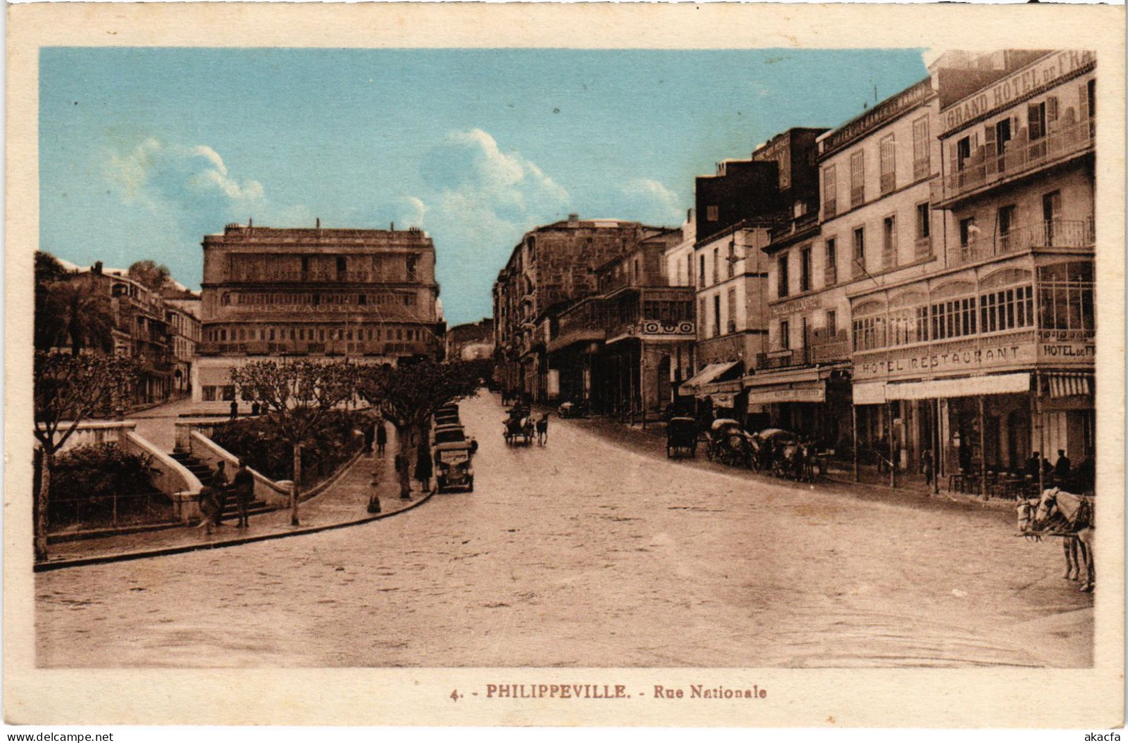 CPA AK PHILIPPEVILLE Rue Nationale ALGERIA (1388881) - Skikda (Philippeville)