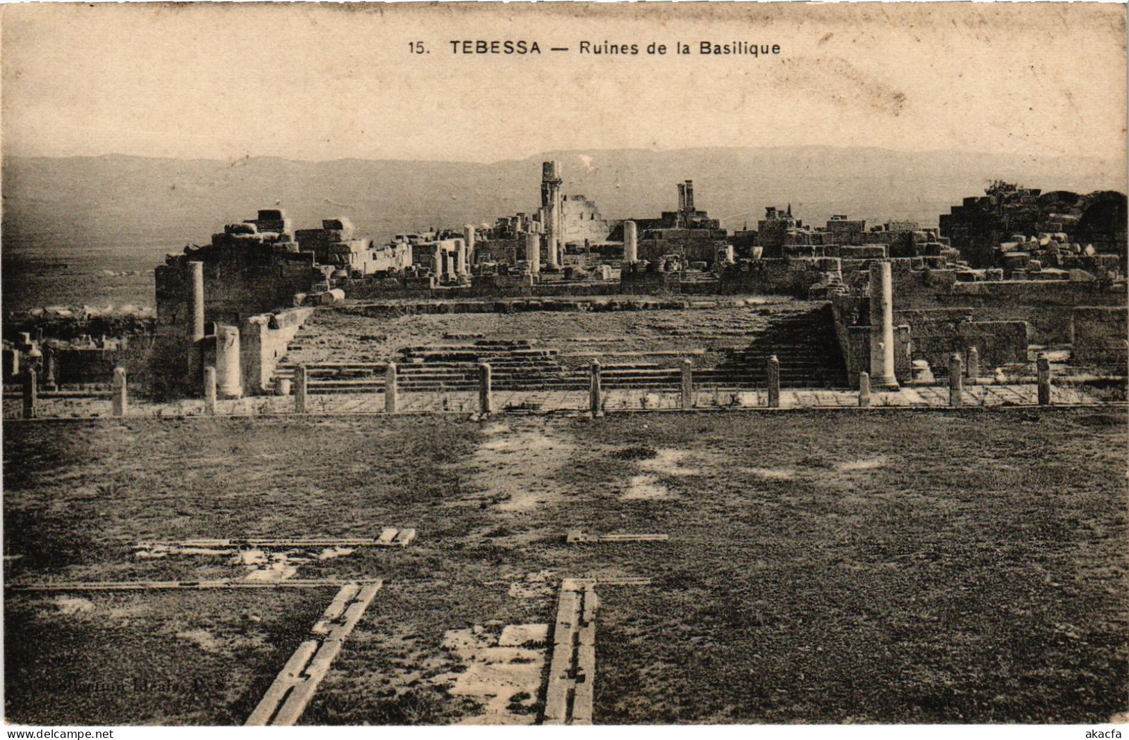 CPA AK TEBESSA Ruines De La Basilique ALGERIA (1388877) - Tébessa