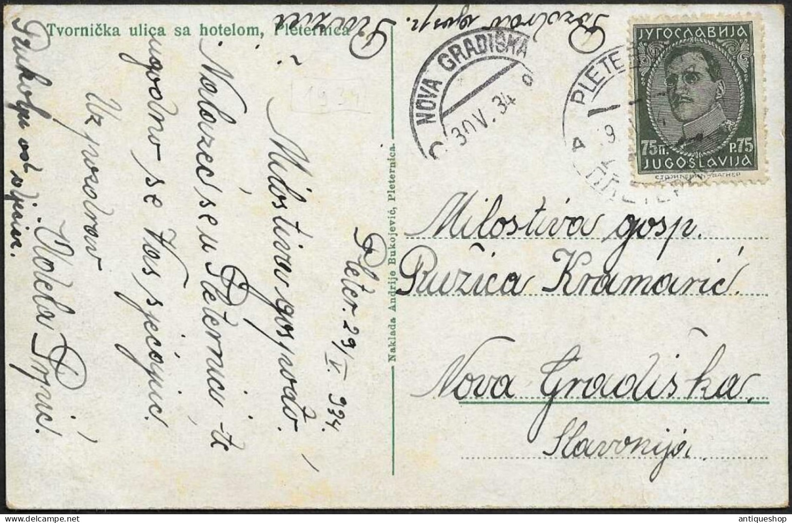 Croatia-----Pleternica-----old Postcard - Kroatien