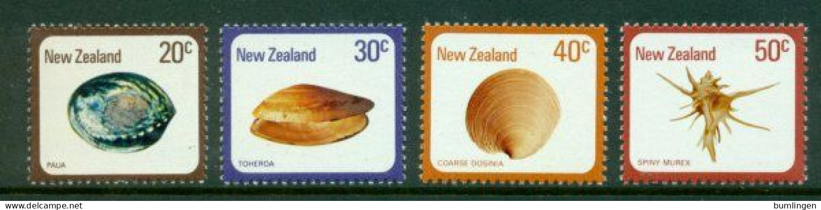 NEW ZEALAND 1978 Mi 760-63** Sea Shells [B913] - Meereswelt