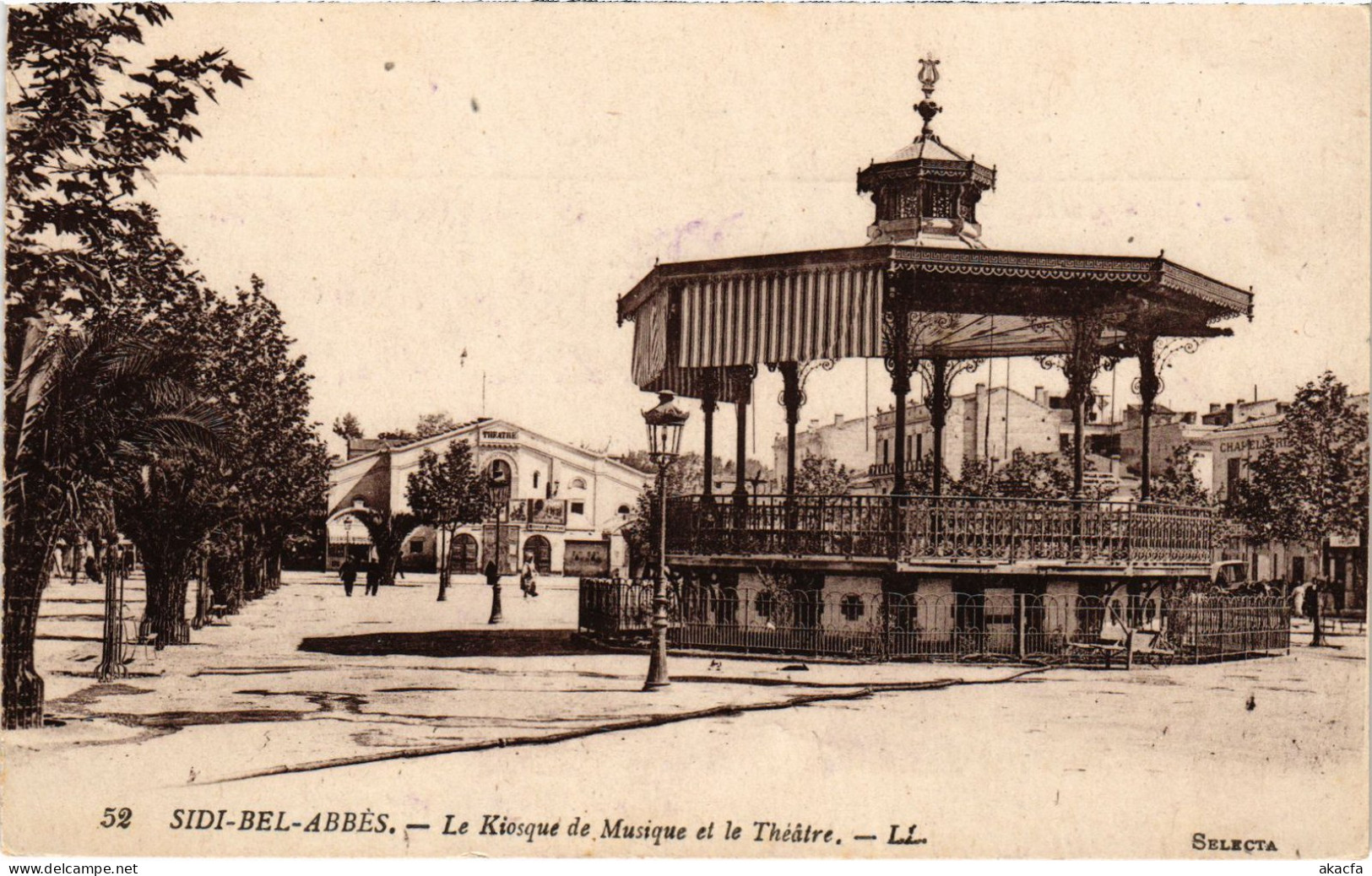 CPA AK SIDI-BEL-ABBES Kiosque De Musique - Theatre ALGERIA (1388697) - Sidi-bel-Abbès