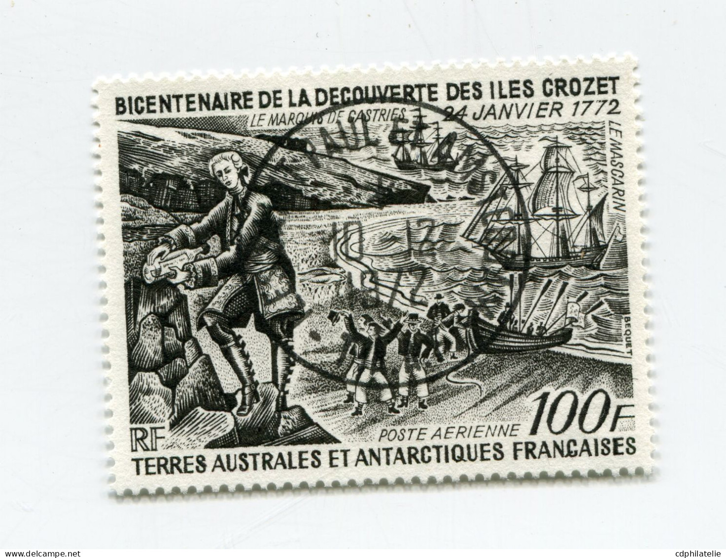 T. A. A. F. PA 27 O BICENTENAIRE DE LA DECOUVERTE DES ILES CROZET - Used Stamps