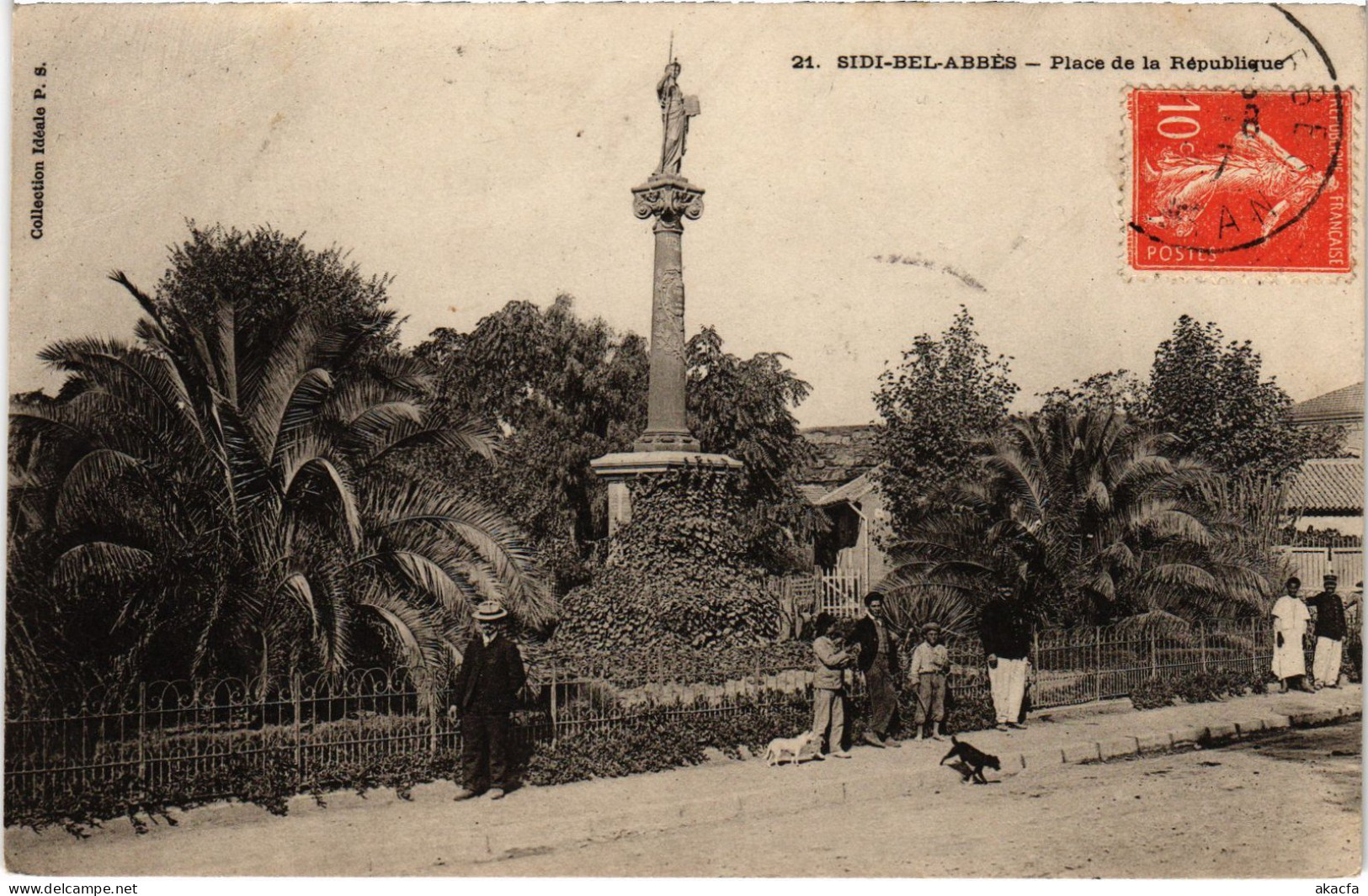 CPA AK SIDI-BEL-ABBES Place De La Republique ALGERIA (1388669) - Sidi-bel-Abbes