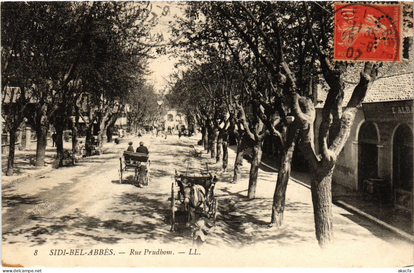 CPA AK SIDI-BEL-ABBES Rue Prudhom ALGERIA (1388630) - Sidi-bel-Abbès