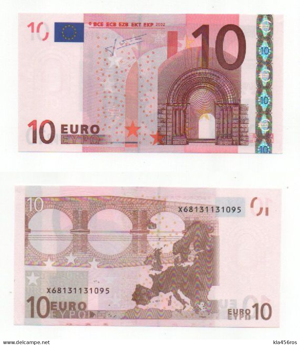 10 Euro  E005B6 2002 Trichet Deutschland UNC - 10 Euro