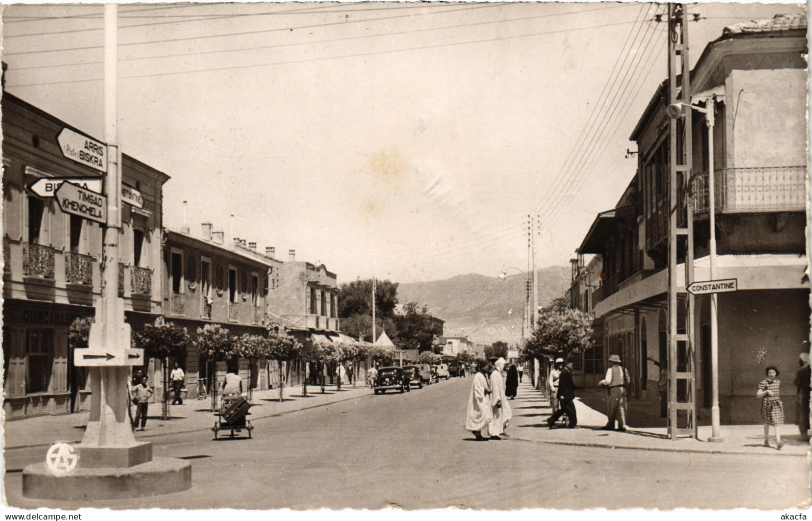 CPA AK BATNA Avenue De La Republique ALGERIA (1388610) - Batna