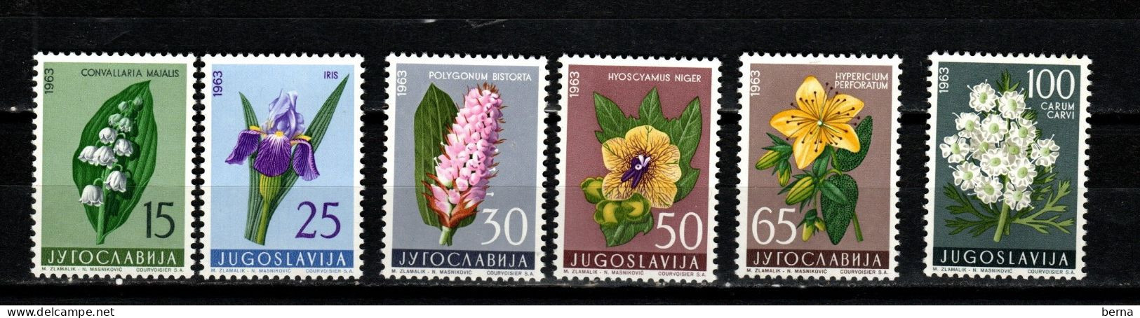 FLOWERS MNH YUGOSLAVIE 931/936 - Otros & Sin Clasificación