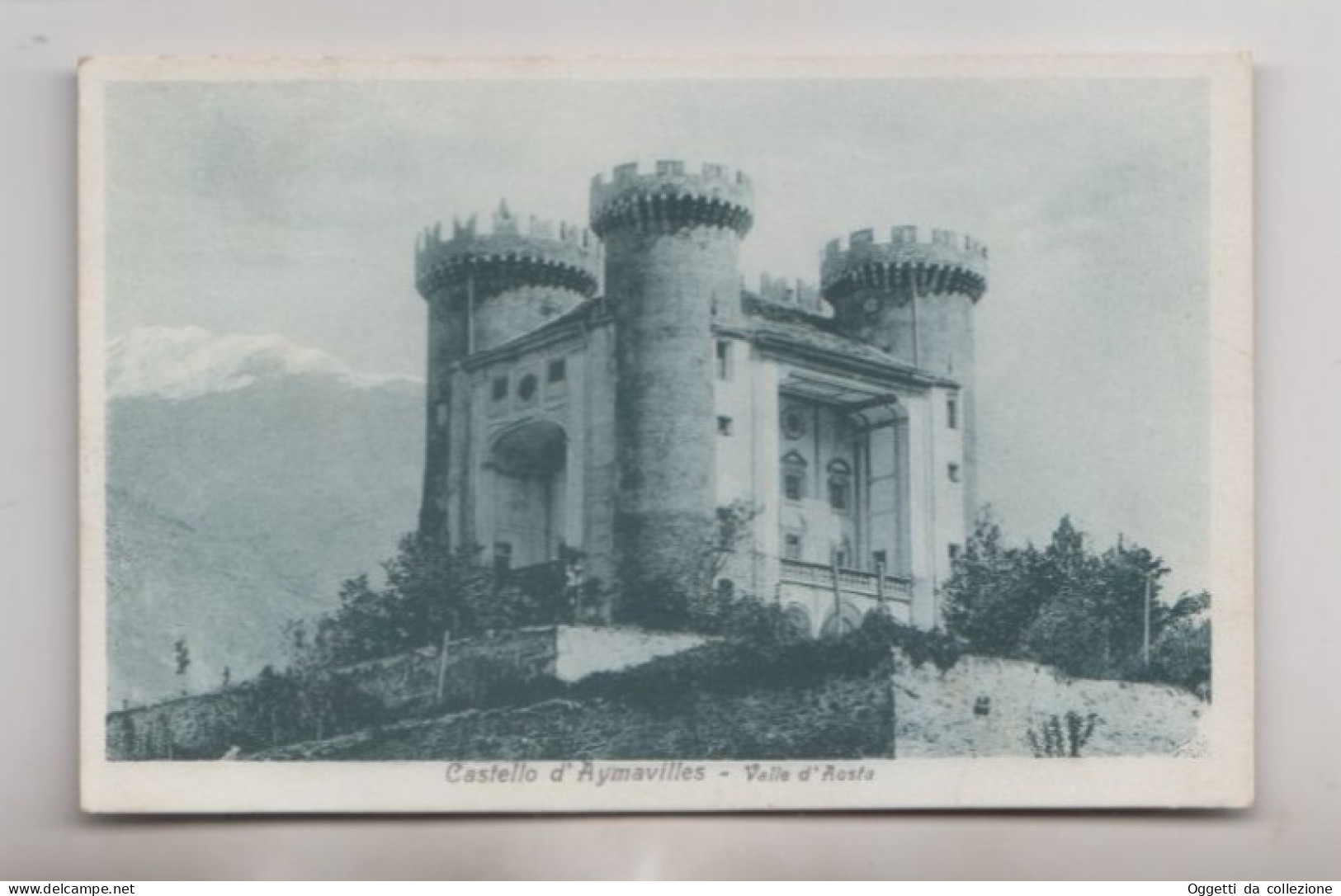 Castello Di Aymavilles - Valle D'Aosta  -  Vg.  24/02/1941  Dest. Masserano  (1346) - Andere & Zonder Classificatie
