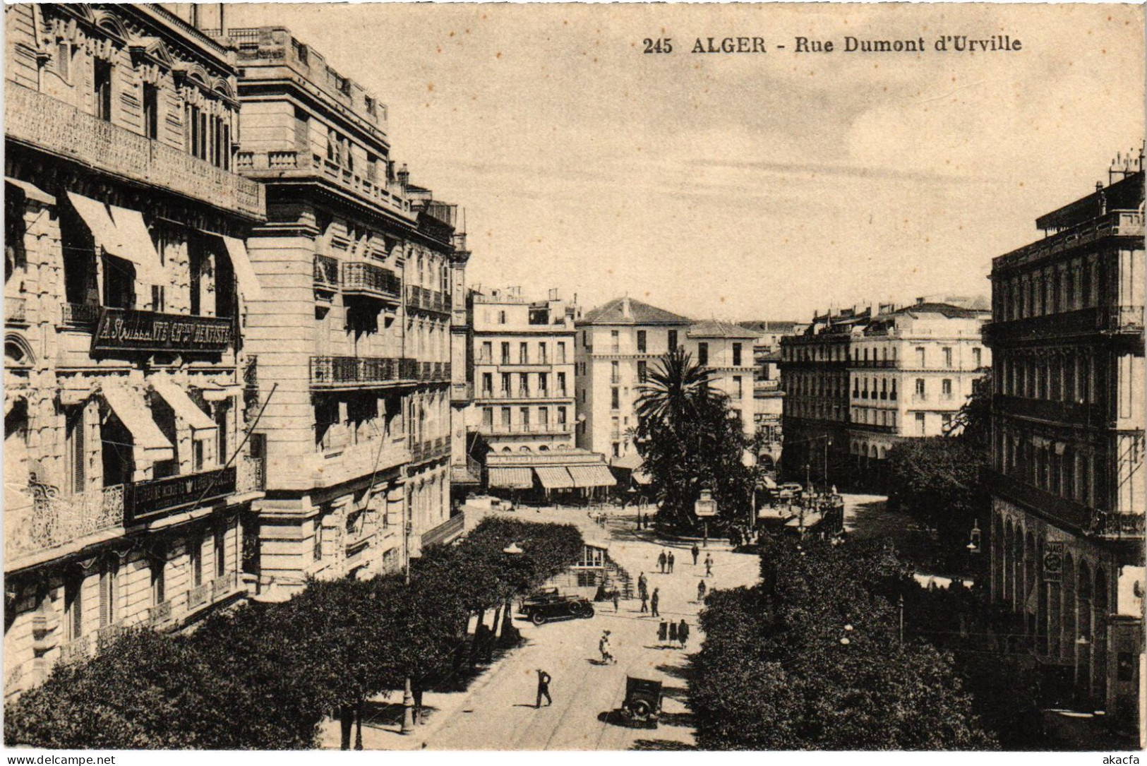 CPA AK ALGER La Rue Dumont-d'Urville ALGERIA (1388516) - Algeri