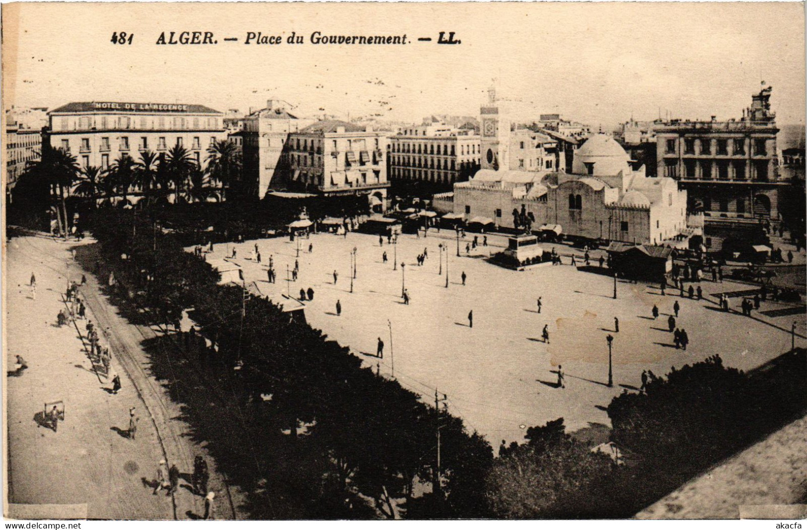 CPA AK ALGER Place Du Gouvernement ALGERIA (1388517) - Algeri