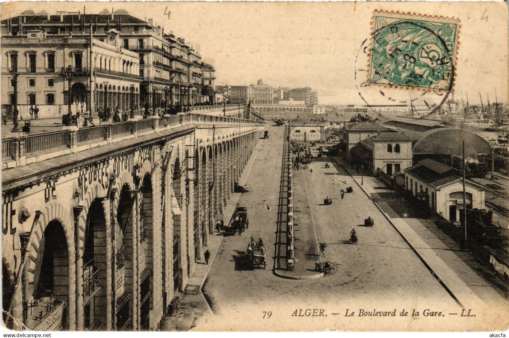 CPA AK ALGER Boulevard De La Gare ALGERIA (1388514) - Algeri