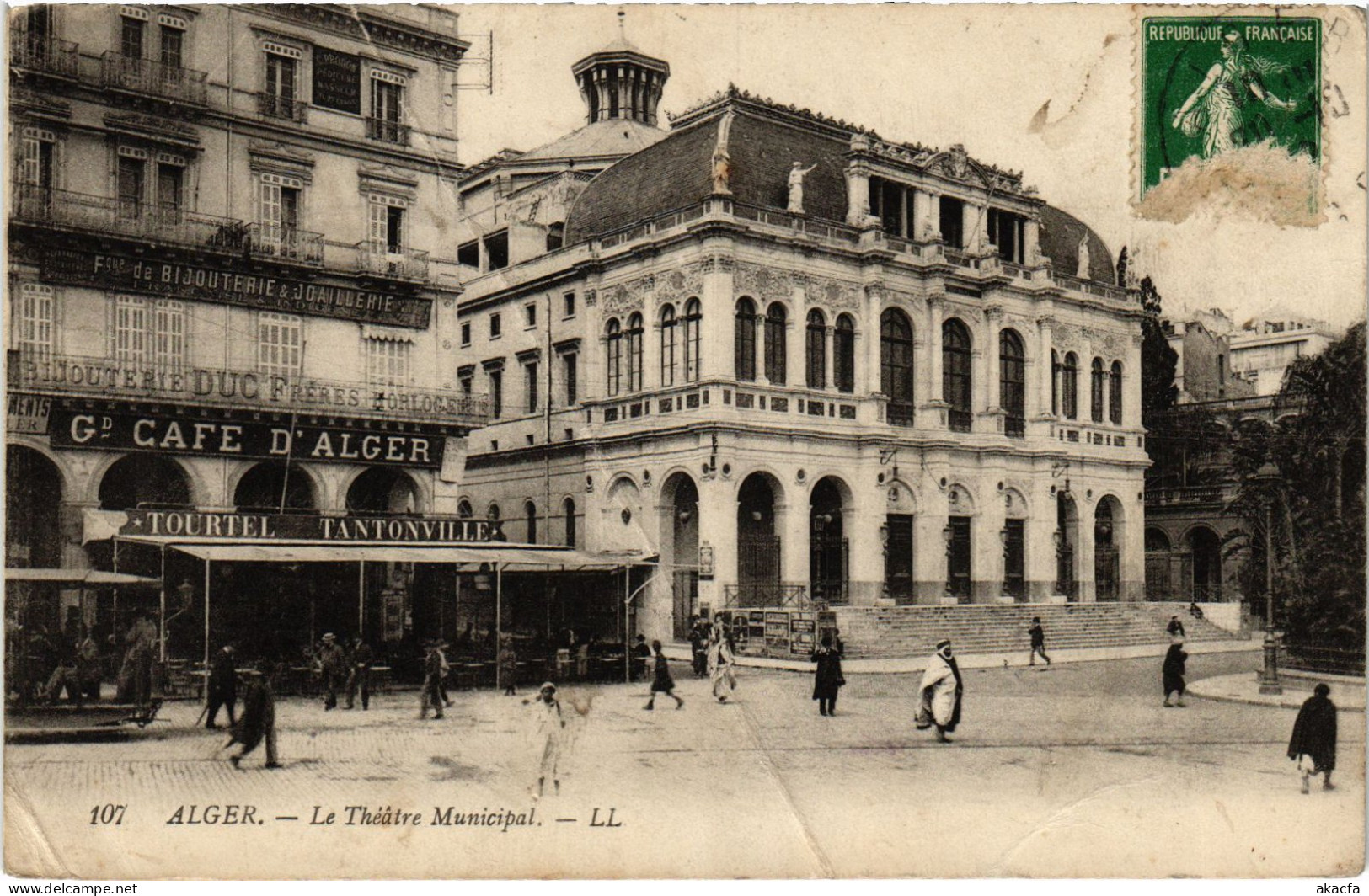 CPA AK ALGER Theatre Municipal ALGERIA (1388509) - Algeri