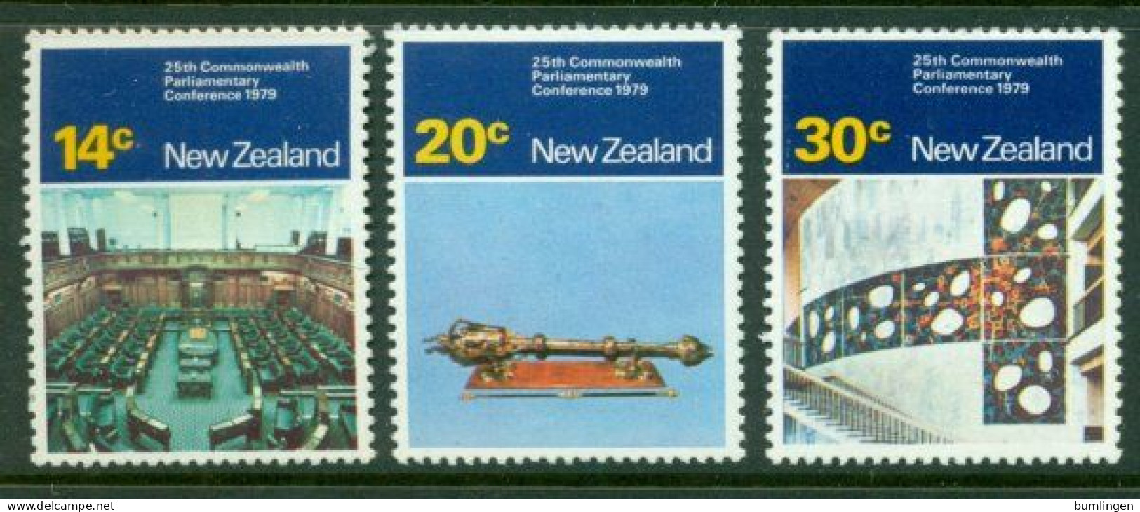 NEW ZEALAND 1979 Mi 782-84** 25th Commonwealth Parliamentary Conference [B917] - Altri & Non Classificati