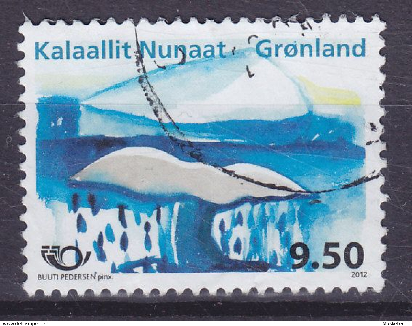 Greenland 2012 Mi. 610, 9.50 Kr. NORDEN Nordia Nordic Joint Issue Walfluke, Eisberg - Oblitérés