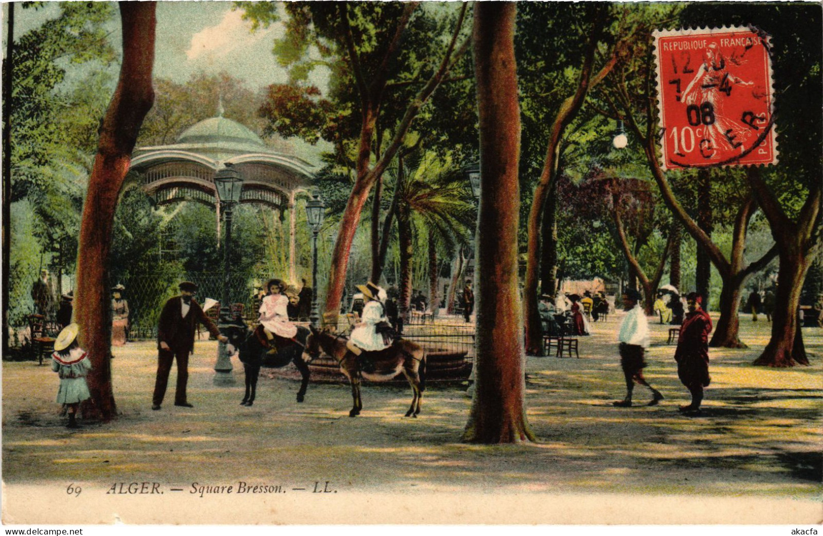 CPA AK ALGER Square Bresson ALGERIA (1388447) - Algeri