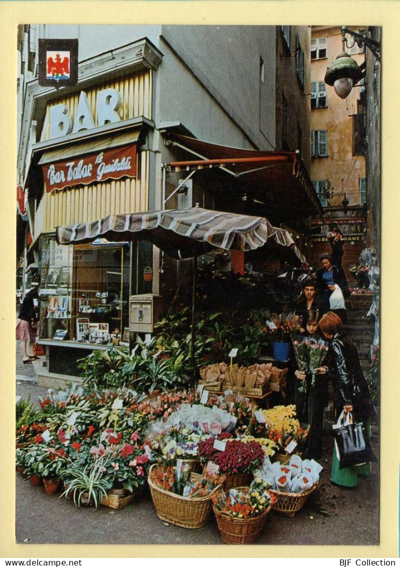Marchande De Fleurs Dans Un Quartier De La Vieille Ville / Nice / Blason / Bar Tabac (voir Scan Recto/verso) - Street Merchants