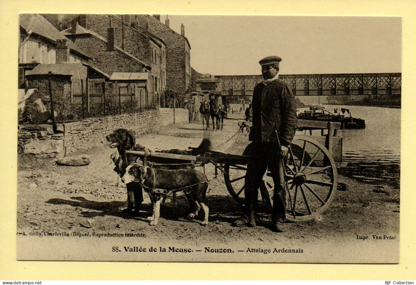 Attelage De Chiens / Attelage Ardennais / Nouzon / REPRODUCTION  - Sonstige & Ohne Zuordnung