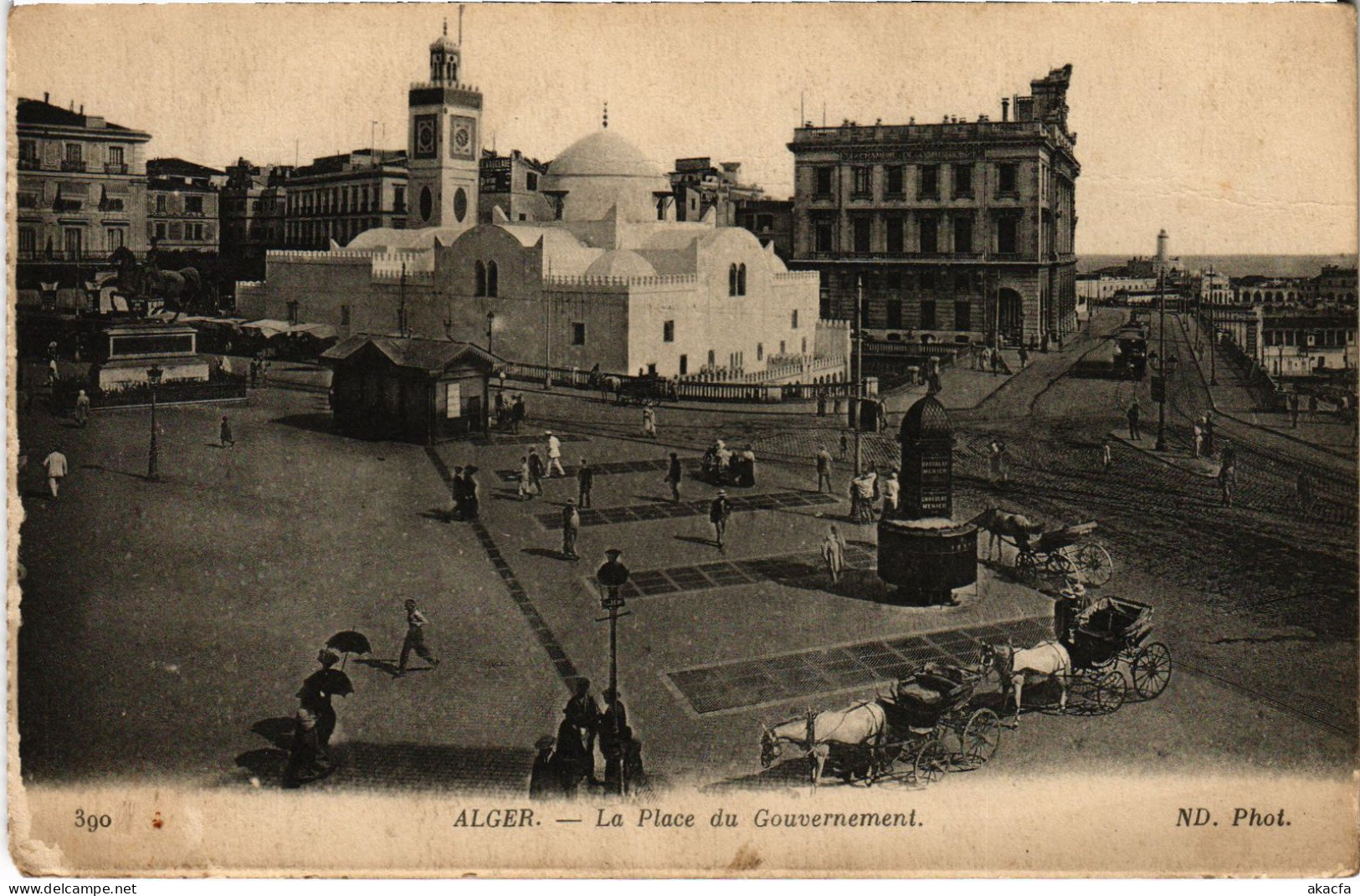 CPA AK ALGER Place Du Gouvernement ALGERIA (1389438) - Algeri