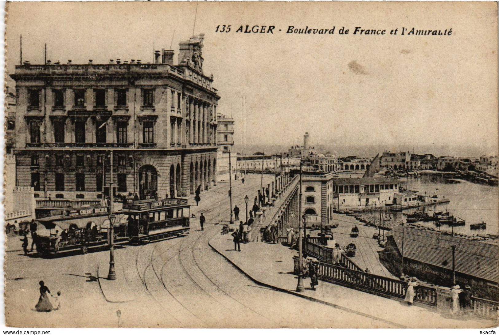 CPA AK ALGER Boulevard De France Et L'Amiraute ALGERIA (1389439) - Algeri