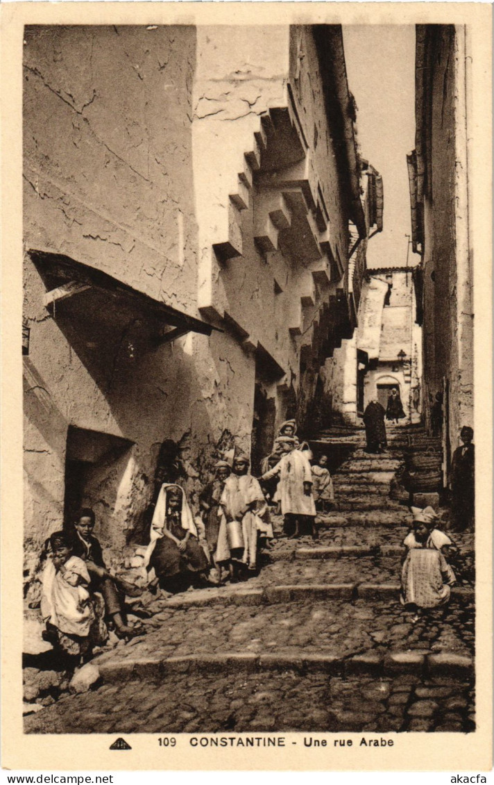 CPA AK CONSTANTINE Une Rue Arabe ALGERIA (1389429) - Constantine