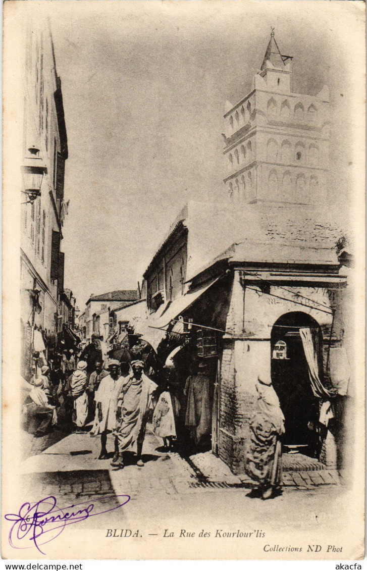 CPA AK BLIDA La Rue Des Kourlour'lis ALGERIA (1389404) - Blida