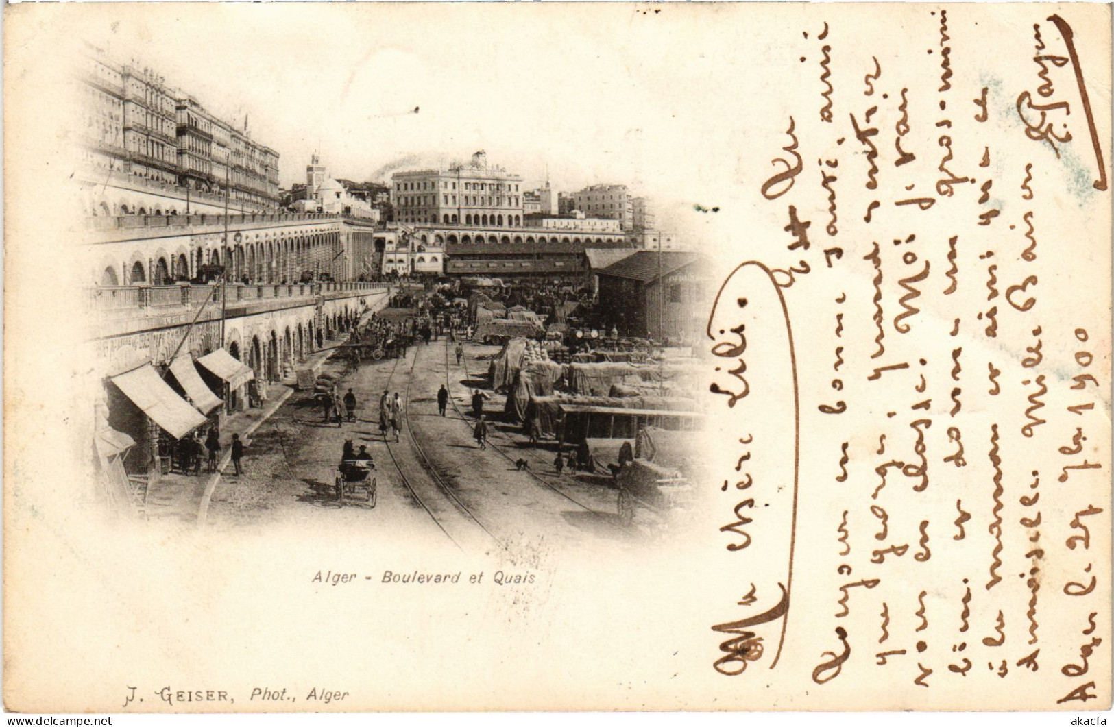 CPA AK ALGER Boulevard Et Quais ALGERIA (1389326) - Algeri
