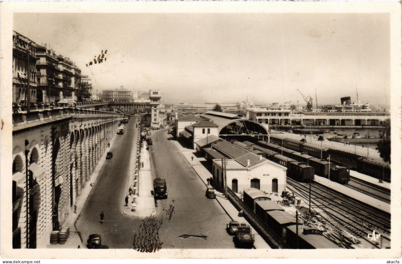 CPA AK ALGER Boulevard De La Republique - Gare ALGERIA (1389314) - Algeri