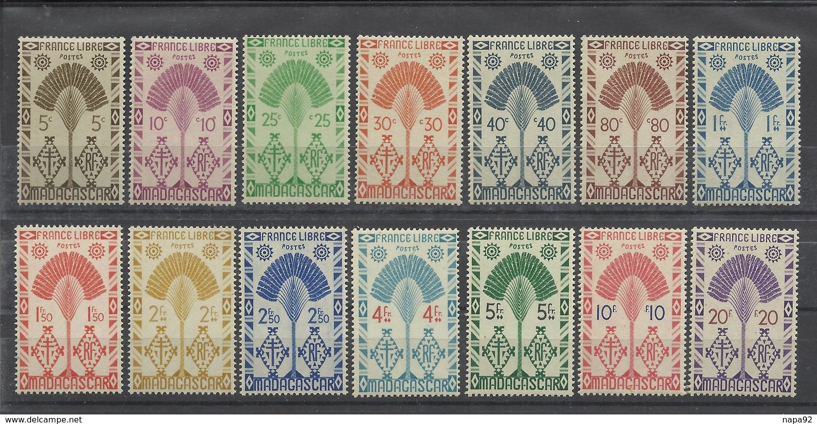 MADAGASCAR 1943 YT 265/278** - SERIE COMPLETE - Unused Stamps