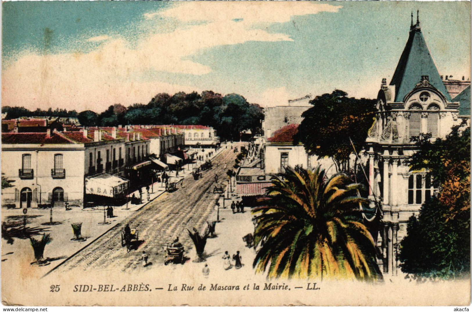 CPA AK SIDI-BEL-ABBES Rue De Mascara - Mairie ALGERIA (1389304) - Sidi-bel-Abbes