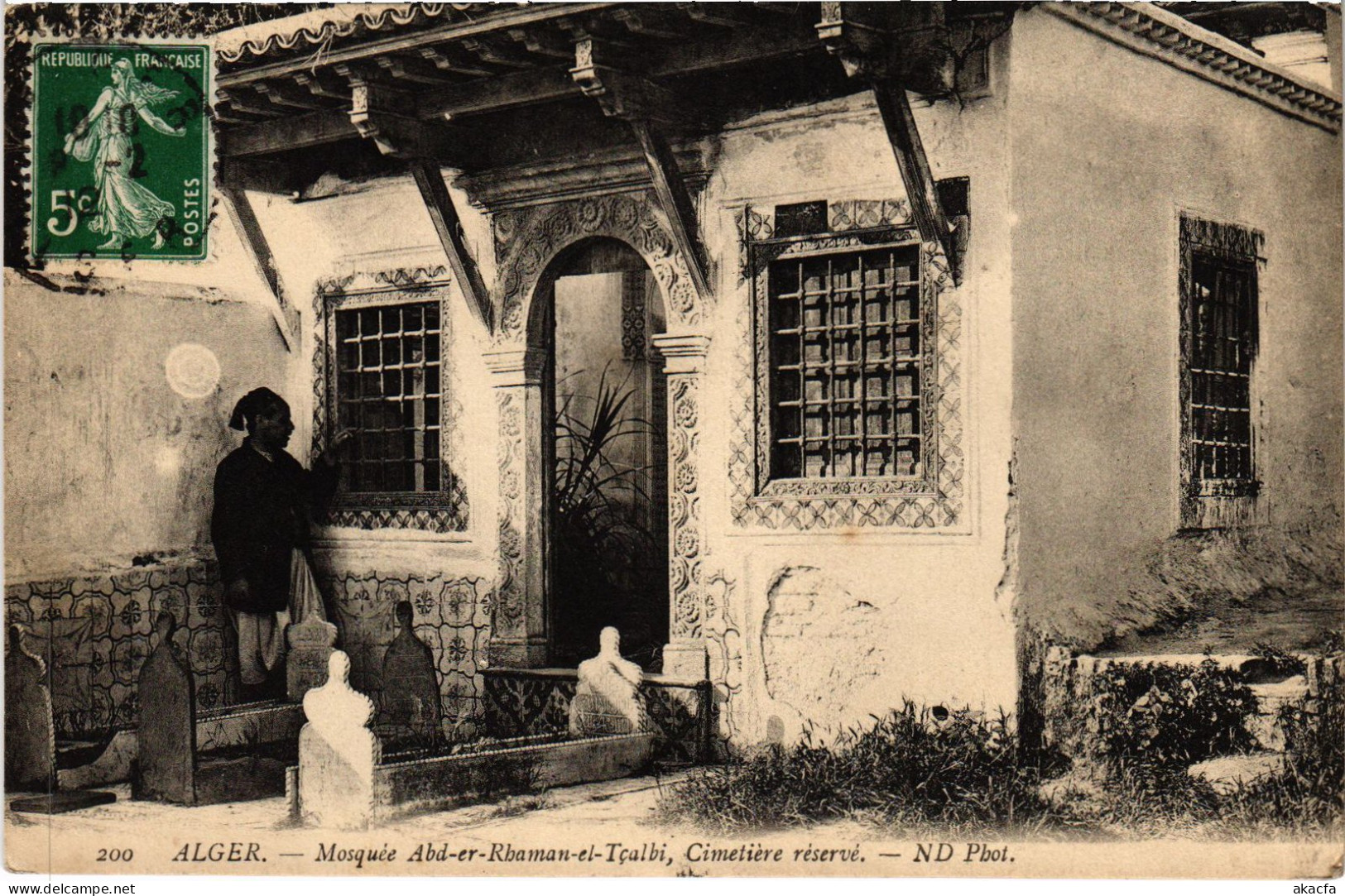 CPA AK ALGER Mosquee Adr-el-Rhaman-el-Tcalbi - Cimetiere ALGERIA (1389296) - Algeri