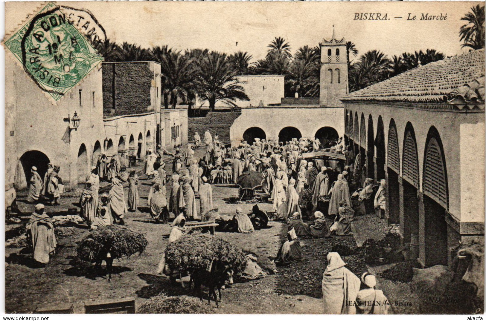 CPA AK BISKRA Le Marche ALGERIA (1389234) - Biskra