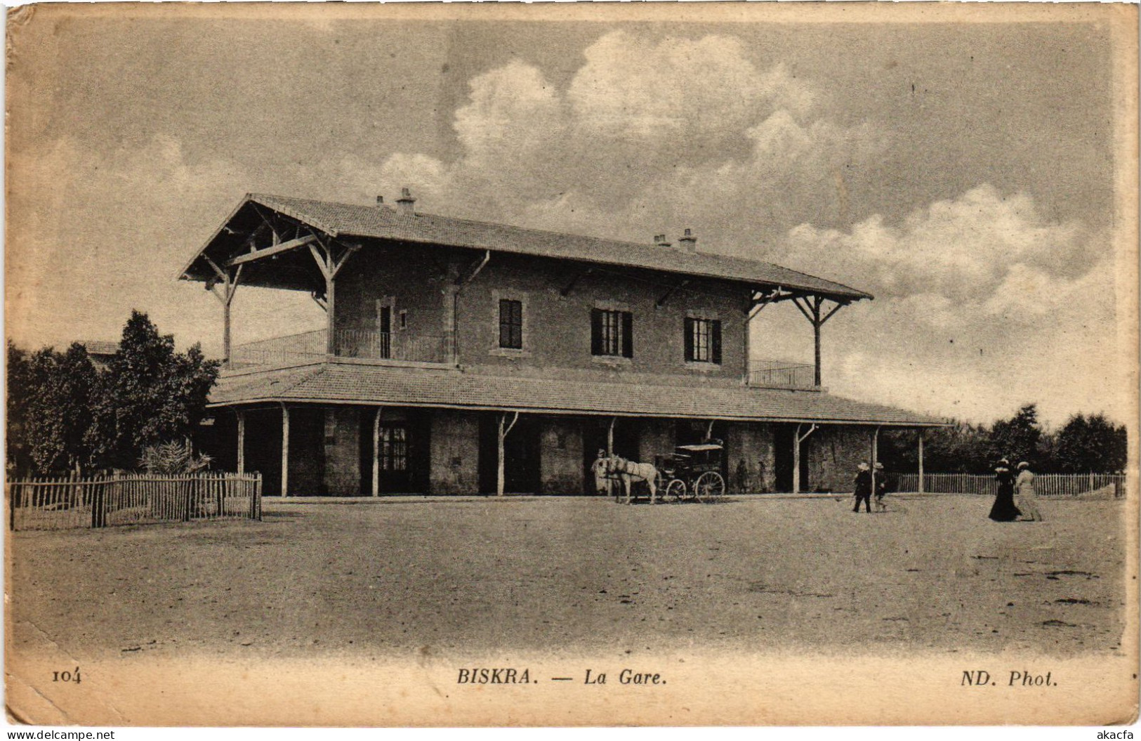 CPA AK BISKRA La Gare ALGERIA (1389231) - Biskra