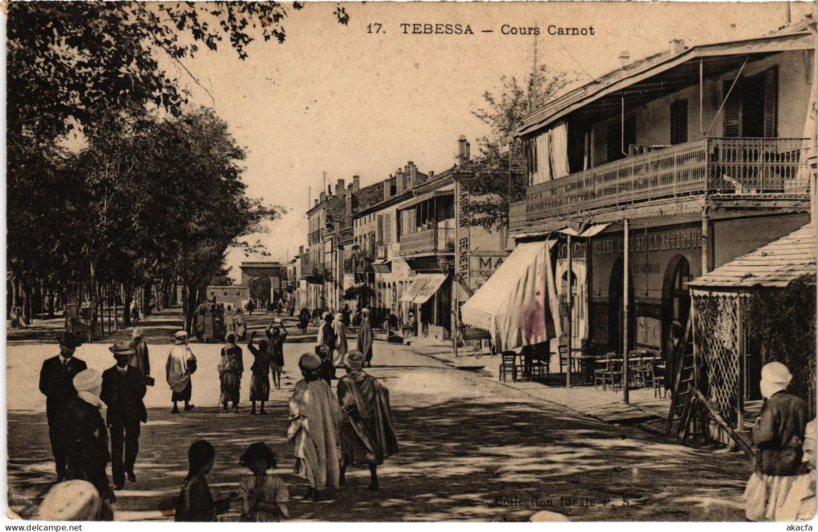 CPA AK TEBESSA Cours Carnot ALGERIA (1389189) - Tebessa