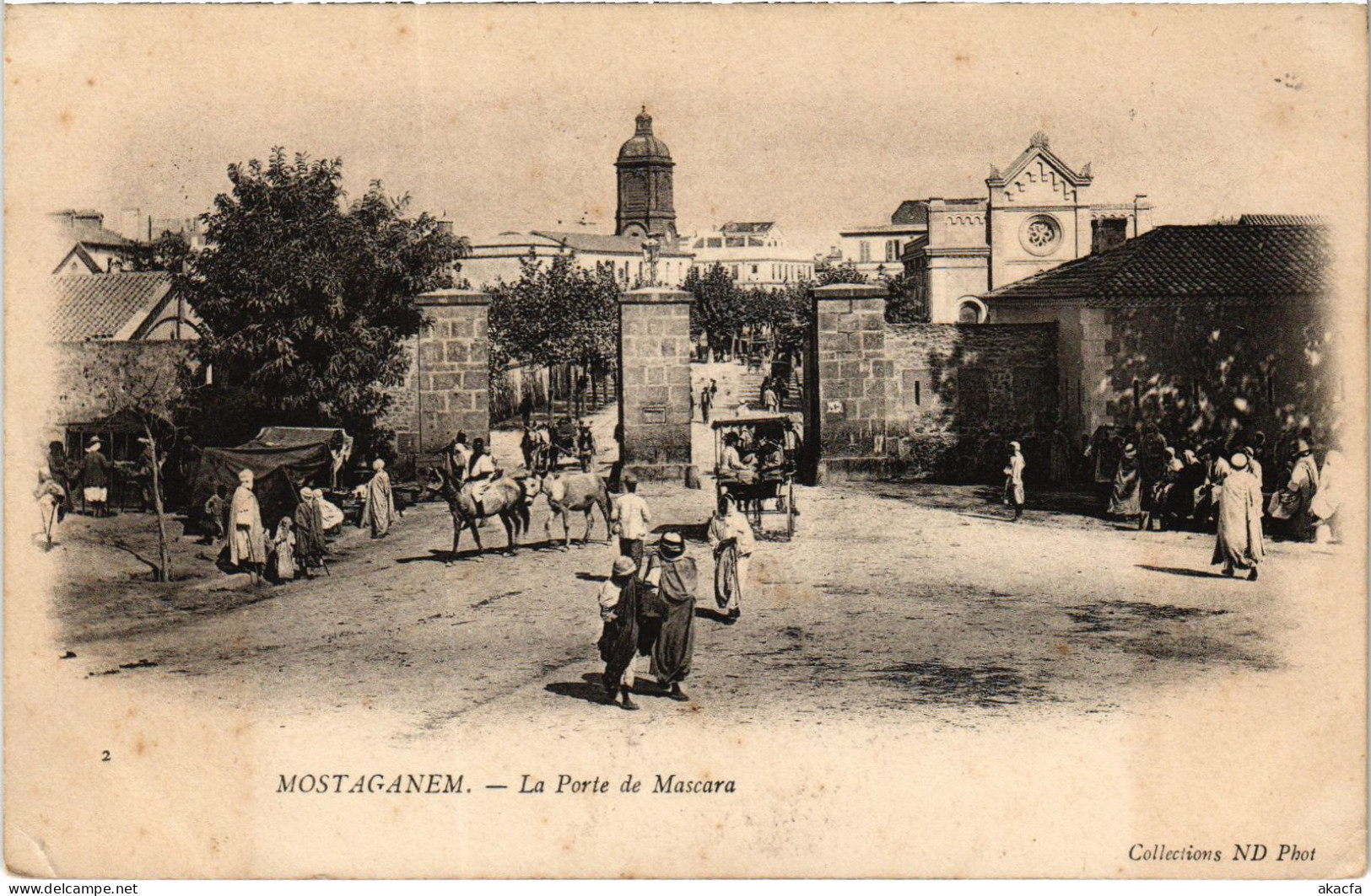 CPA AK MOSTAGANEM La Porte De Mascara ALGERIA (1389173) - Mostaganem