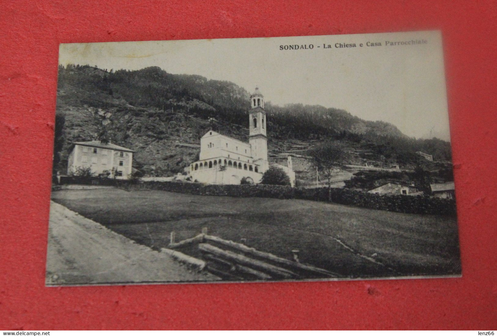 Sondrio Sondalo La Chiesa 1927 Ed. Fiorentini Bella Veduta+++++++ - Sondrio