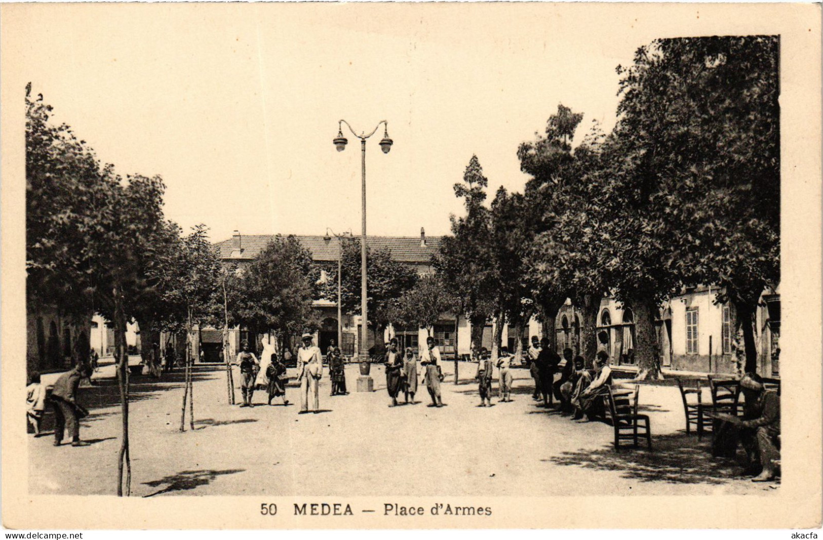 CPA AK MEDEA Place D'Armes ALGERIA (1389150) - Médéa