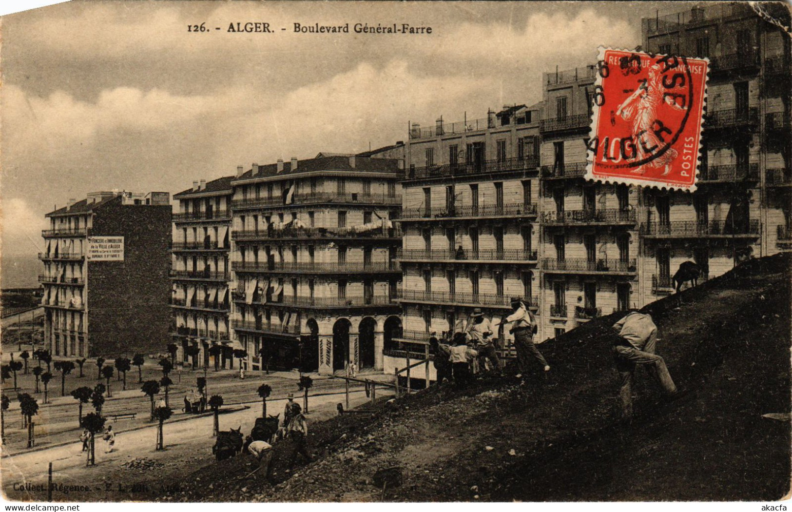 CPA AK ALGER Boulevard General-Farre ALGERIA (1389128) - Algeri