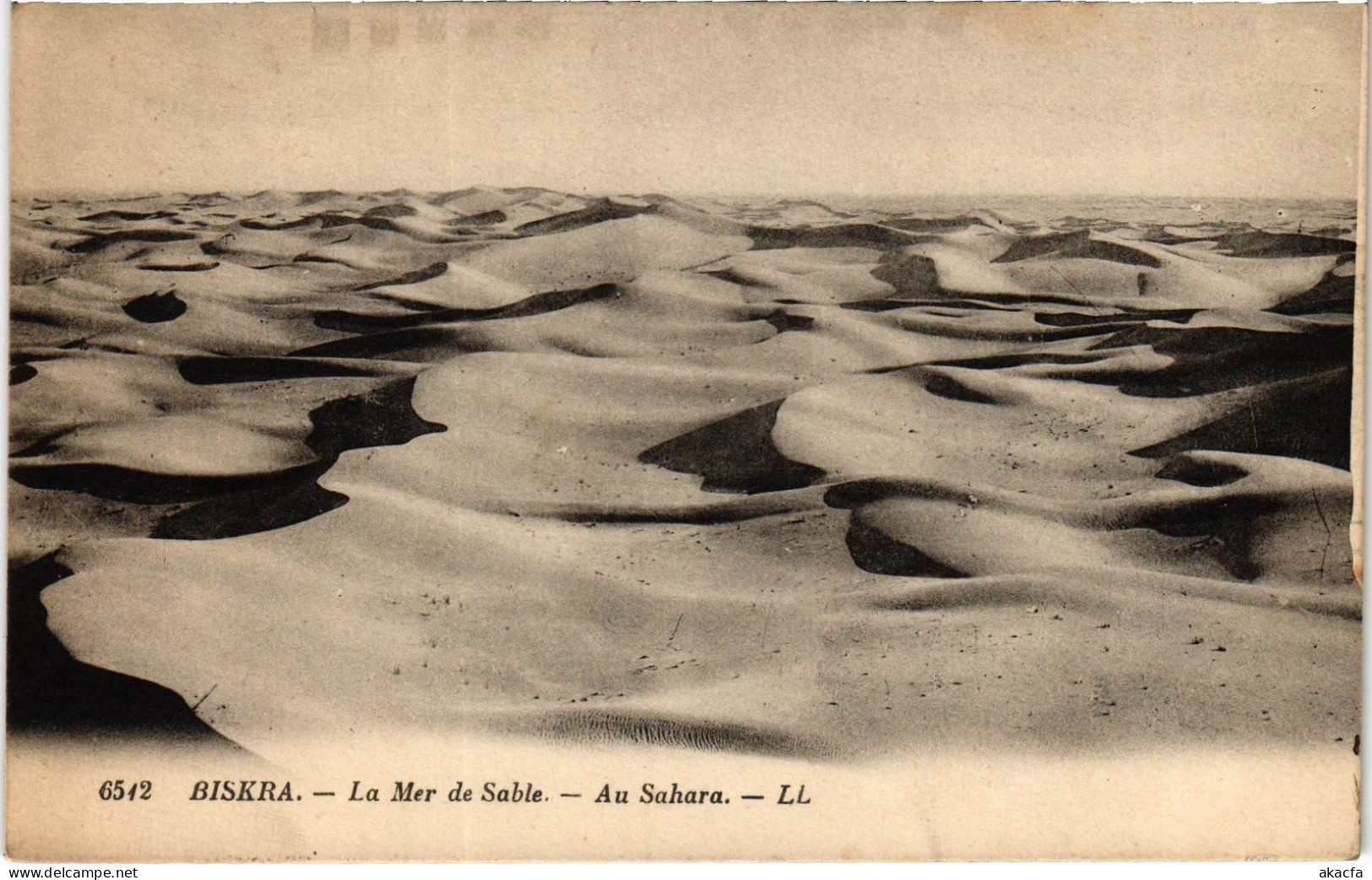 CPA AK BISKRA La Mer De Sable - Au Sahara ALGERIA (1389121) - Biskra