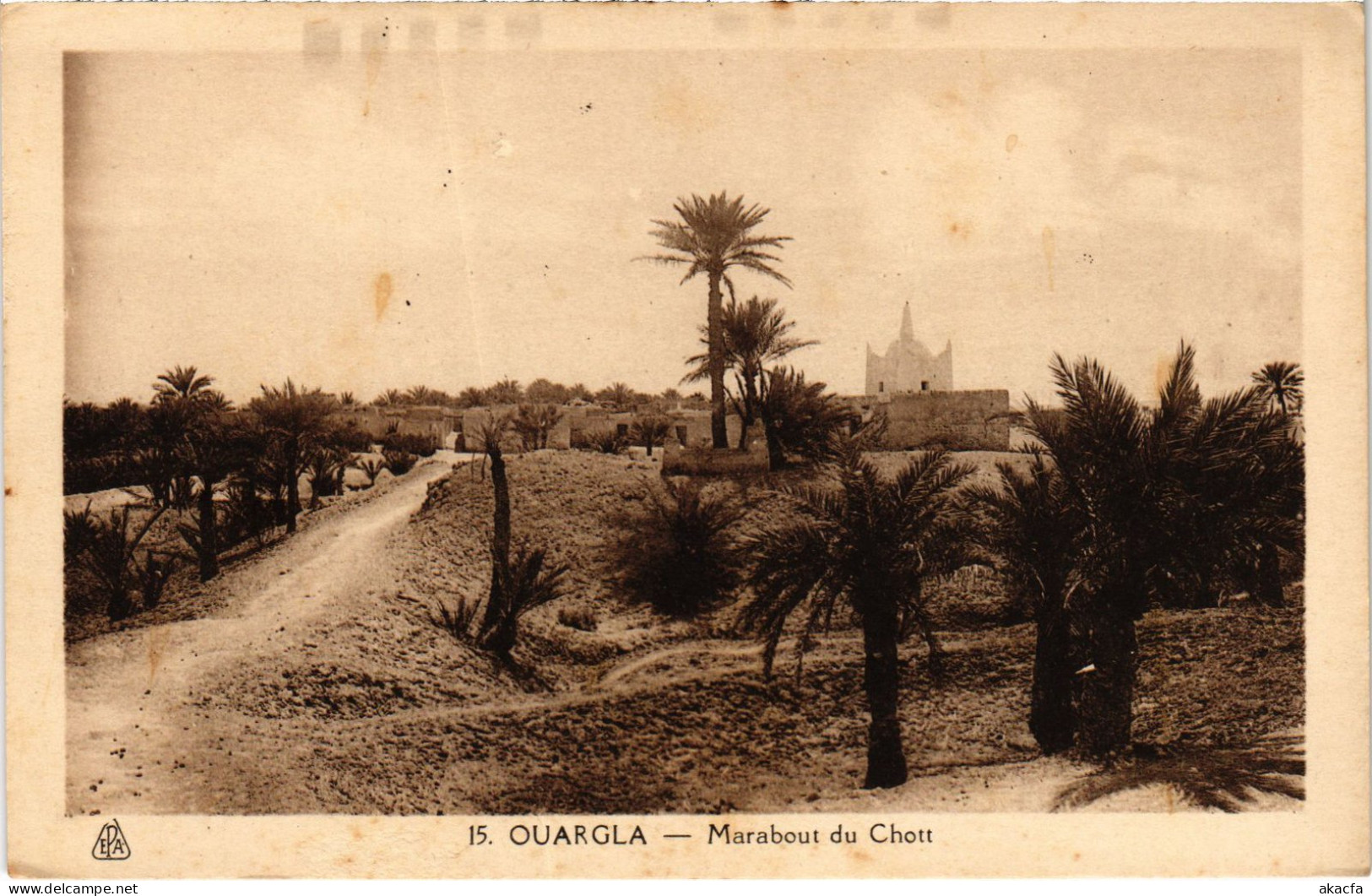 CPA AK OUARGLA Marabout Du Chott ALGERIA (1389119) - Ouargla