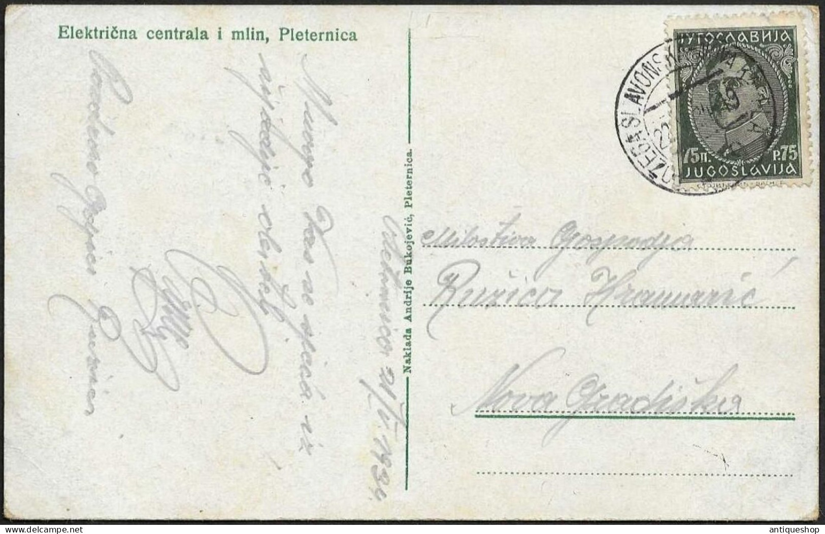 Croatia-----Pleternica-----old Postcard - Croatia