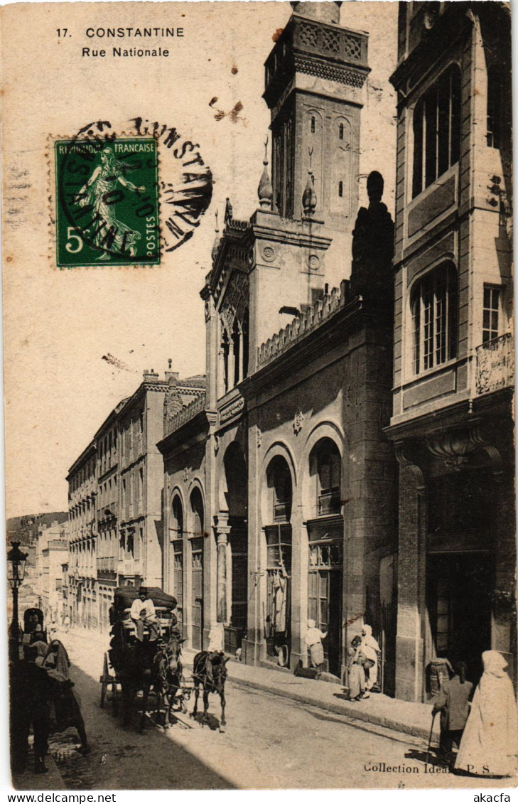 CPA AK CONSTANTINE Rue Nationale ALGERIA (1389056) - Konstantinopel