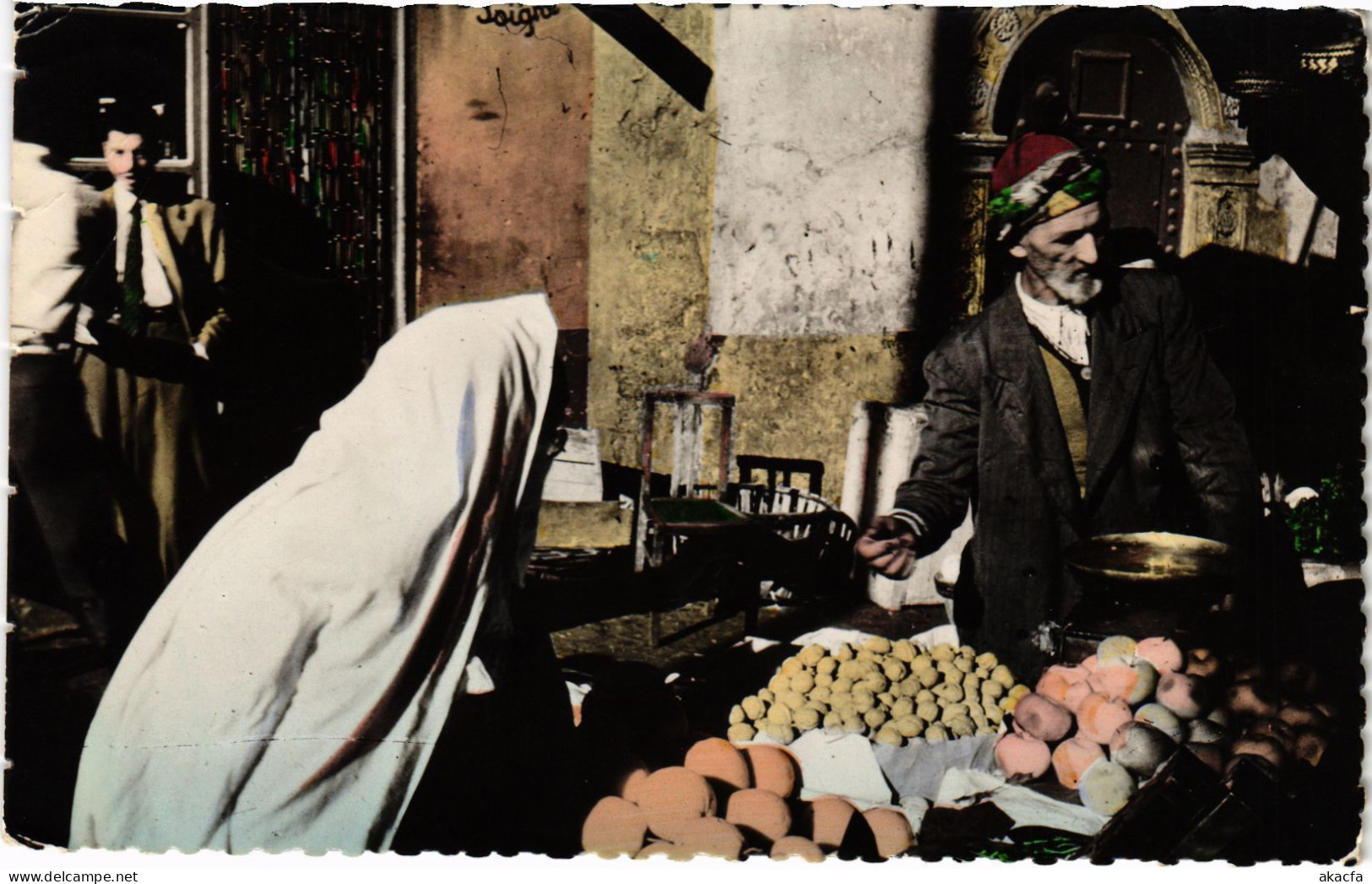 CPA AK ALGER La Casbah - Le Marchand De Legumes ALGERIA (1389036) - Algeri